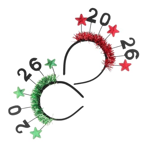 WHAMVOX 2 Stück Teiliges Years Eve Haarband Glitzernde Stern Kopfbedeckung für Erwachsene Festliches Leichtes Party Accessoire für Silvesterfeiern und Events WHAMVOX 2 Stück Teiliges Years Eve Haarband Glitzernde Stern Kopfbedeckung für Erwachsene Festliches Leichtes Party Accessoire für Silvesterfeiern und Events von WHAMVOX