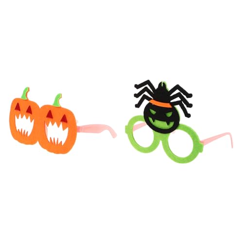 WHAMVOX 2-teilige Halloween-brille Für Kinder: Fluoreszierende Brille – Kürbis- Und Spinnen-brillenrahmen Für Party-dekorationen Und Fotoshootings von WHAMVOX