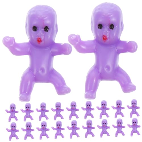 WHAMVOX 20Stücke Mini Plastikbabys zur Dekoration Kleine Babyfiguren für Babyparty Kindergeburtstag und Gender Langlebig und Vielseitig Einsetzbar Eisspiele von WHAMVOX
