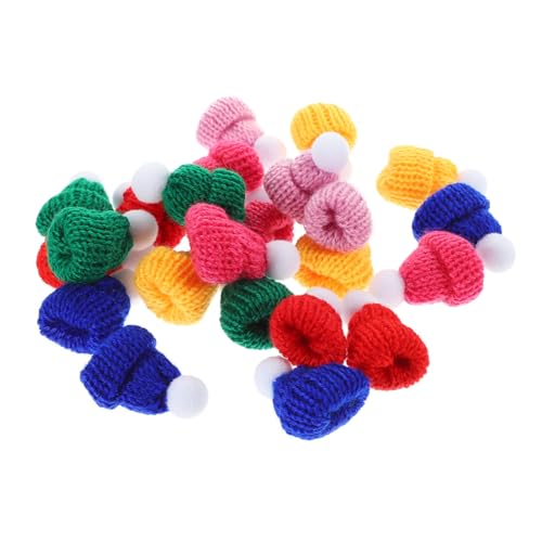 WHAMVOX Winzige Strickmützen-Set Zum Basteln Weihnachten 24-teilig Mini-mützen Weiß für Dekorationen WHAMVOX Winzige Strickmützen-Set Zum Basteln Weihnachten 24-teilig Mini-mützen Weiß für Dekorationen von WHAMVOX