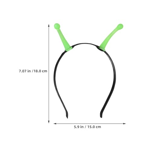WHAMVOX 3 Stück Leuchtendes Antennen-haarband Elastisch Glow in The Dark für Halloween Kostüm Cosplay Party Zubehör Kreative Außerirdisch Stirnbänder Angenehm Leicht von WHAMVOX