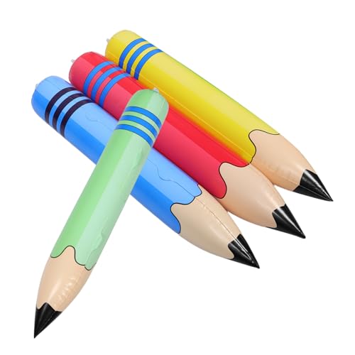 WHAMVOX 4 Stück Teiliges Aufblasbares Pvc-bleistiftspielzeug Große Bunte Schule Deko Leichtes Wiederverwendbares Lernspielzeug für Klassenzimmer Geburtstags Abschlussfeiern WHAMVOX 4 Stück Teiliges Aufblasbares Pvc-bleistiftspielzeug Große Bunte Schule Deko Leichtes Wiederverwendbares Lernspielzeug für Klassenzimmer Geburtstags Abschlussfeiern von WHAMVOX
