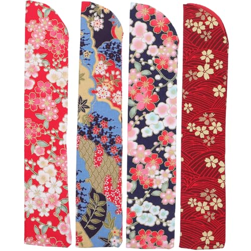 WHAMVOX 4 Stück Teiliges Chinesische Handfächertaschen aus Doppellagigem Seidenstoff Faltbare Handfächer aufbewahrung Vintage Muster in Rot Schwarz Dunkelrot Geschenkverpackung WHAMVOX 4 Stück Teiliges Chinesische Handfächertaschen aus Doppellagigem Seidenstoff Faltbare Handfächer aufbewahrung Vintage Muster in Rot Schwarz Dunkelrot Geschenkverpackung von WHAMVOX