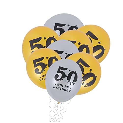 WHAMVOX 40 Stück 50 Riesige Zahlenballons Dekoration Zum 50. Geburtstag Weihnachtsdeko Jubiläum Latexballons Gedenkballons Mylar-nummernballons Alles Zum Geburtstag Anzahl Bankett von WHAMVOX