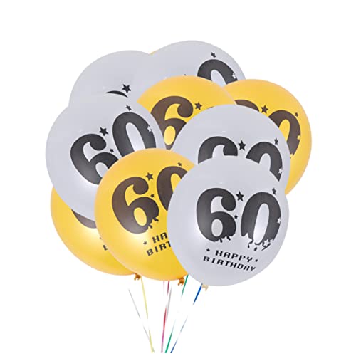WHAMVOX 40 Stück 60 Weihnachtsdeko Mylar-nummernballons Riesige Zahlenballons Jahr Von 60 Latexballons Anzahl Mylar-ballons 60. Partei Bankett Geburtstagsparty Liefert Weihnachten von WHAMVOX