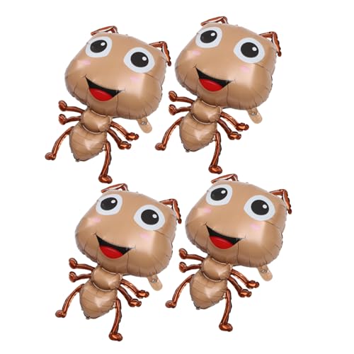 WHAMVOX 4Stücke Tier Folienballons Kreative Luftballons Tierform für Kindergeburtstagsfeiern und Partys Hochwertige Langlebige und Aufblasbare Deko aus Aluminiumfolie von WHAMVOX