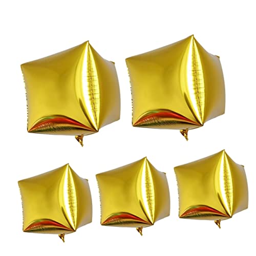 WHAMVOX 5 Stück Teiliges Aluminiumfolie Würfelballon Roségold Wiederverwendbare Partydeko für Geburtstag Festival Hochzeit Luftballons Girlande und Fotorequisiten WHAMVOX 5 Stück Teiliges Aluminiumfolie Würfelballon Roségold Wiederverwendbare Partydeko für Geburtstag Festival Hochzeit Luftballons Girlande und Fotorequisiten von WHAMVOX