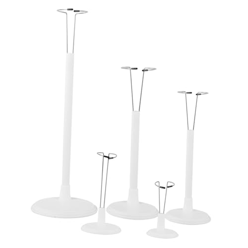 WHAMVOX 5 Stück Teiliges Puppenständer Verstellbare Höhe Stabiler sockel Vielseitiger und Diskreter Puppenhalter für Dekorative Figuren und Puppenzubehör von WHAMVOX