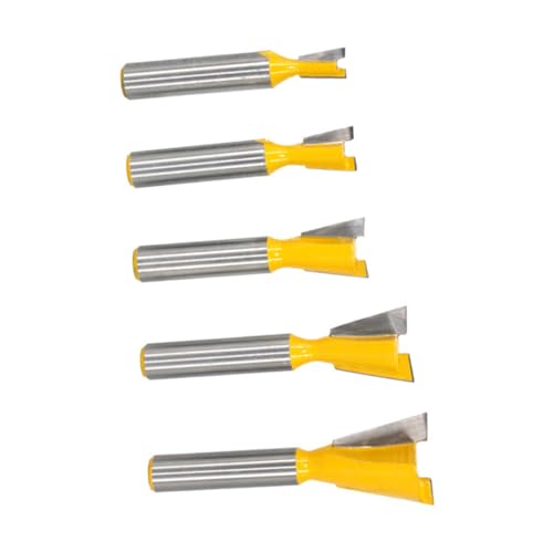 WHAMVOX 5Stücke Teiliges Schwalbenschwanzfräser Hartmetall für Präzise Holzbearbeitung für Kästen und Gehäuse Hochgeschärfte Klingen für Schnitte WHAMVOX 5Stücke Teiliges Schwalbenschwanzfräser Hartmetall für Präzise Holzbearbeitung für Kästen und Gehäuse Hochgeschärfte Klingen für Schnitte von WHAMVOX
