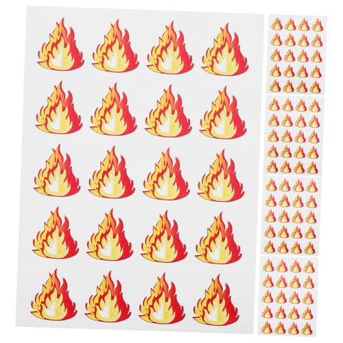 WHAMVOX 5blätter Flammenförmige Aufkleber Für Partys Selbstklebend Leicht Entfernbar Für Gesichter Wasserflaschen Und Dekorationen Ergänzung Für Geburtstagsfeiern Und Festivals WHAMVOX 5blätter Flammenförmige Aufkleber Für Partys Selbstklebend Leicht Entfernbar Für Gesichter Wasserflaschen Und Dekorationen Ergänzung Für Geburtstagsfeiern Und Festivals von WHAMVOX