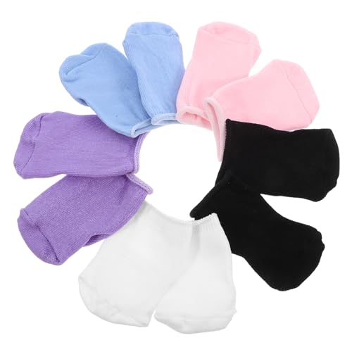 WHAMVOX 5paare Puppensocken Bunte Leichte Kurzsocken Für Puppen Kreative Kleidung Und Fotorequisiten Für Rollenspiele Für Kleine Hände Und Fantasievolles Spielen von WHAMVOX