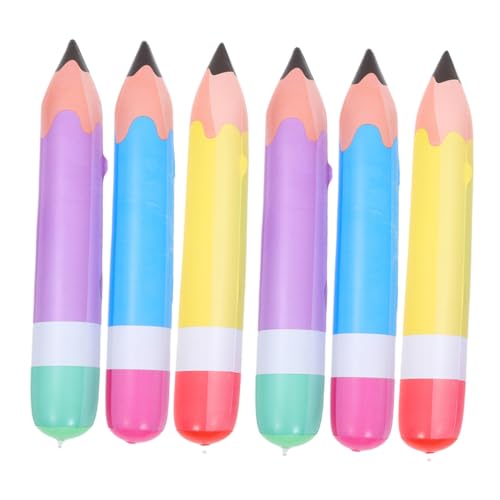 WHAMVOX 6 Stück Teiliges Aufblasbare Riesen Bleistift Ballons in Gelb Blau und Lila Leichte Tragbare Schulanfang Deko für Klassenräume Partydekoration und Abschlussfeier WHAMVOX 6 Stück Teiliges Aufblasbare Riesen Bleistift Ballons in Gelb Blau und Lila Leichte Tragbare Schulanfang Deko für Klassenräume Partydekoration und Abschlussfeier von WHAMVOX