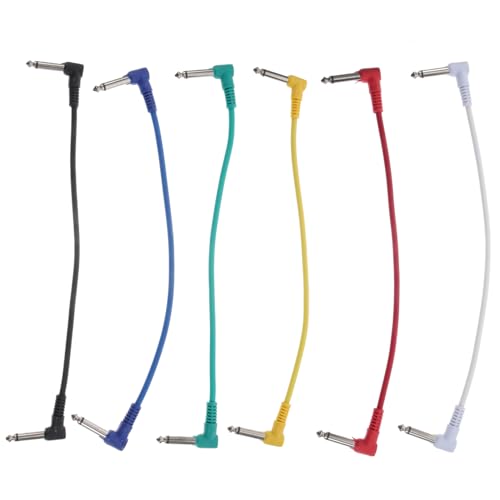 WHAMVOX 6 Stück Teiliges Gitarren Patchkabel Klinkenstecker Professionelles Audiokabel für Effektpedale und Gitarren Langlebig Verlustarm Vielseitig Einsetzbar WHAMVOX 6 Stück Teiliges Gitarren Patchkabel Klinkenstecker Professionelles Audiokabel für Effektpedale und Gitarren Langlebig Verlustarm Vielseitig Einsetzbar von WHAMVOX