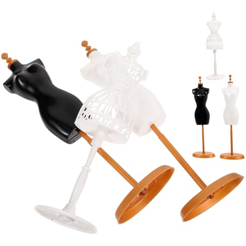 WHAMVOX 6 Stück Teiliges Puppenkleider schneiderpuppen Kunststoff Stabile Puppenständer für Kleider Schmuckdisplay Kindersicher Kompakt Kreativität und Vorstellungskraft von WHAMVOX