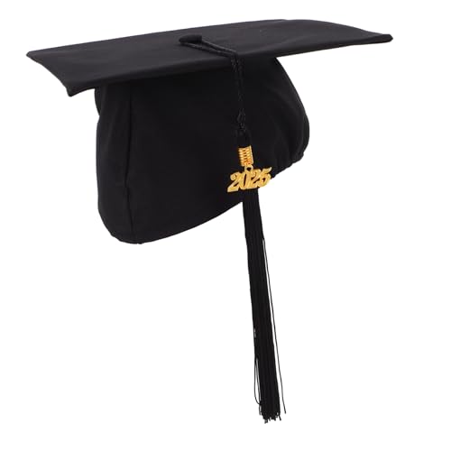 WHAMVOX Unverzichtbare Grad-kappe Aus Schwarzem Polyester Mit Quaste Für College-abschlussfeiern Und Schulveranstaltungen WHAMVOX Unverzichtbare Grad-kappe Aus Schwarzem Polyester Mit Quaste Für College-abschlussfeiern Und Schulveranstaltungen von WHAMVOX