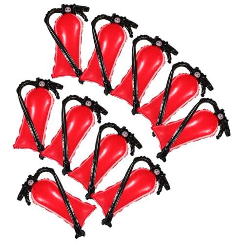 WHAMVOX Aufblasbare Feuerlöscher-Ballons 10 Aluminiumfolien-Ballons für die Dekoration von Feuerwehr-Partys WHAMVOX Aufblasbare Feuerlöscher-Ballons 10 Aluminiumfolien-Ballons für die Dekoration von Feuerwehr-Partys von WHAMVOX