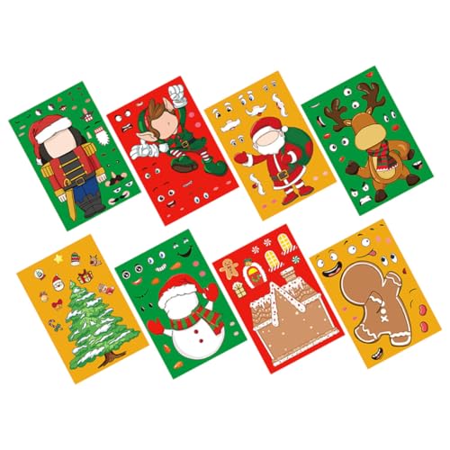 WHAMVOX Bastel-Sticker-Set 1 Bogen Weihnachtsaufkleber Für Weihnachtsdeko Und Party WHAMVOX Bastel-Sticker-Set 1 Bogen Weihnachtsaufkleber Für Weihnachtsdeko Und Party von WHAMVOX