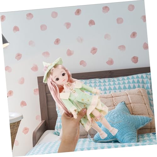 WHAMVOX Bjd Gelenkpuppe Boho Sommerstil mit Beweglichen Gelenken Lebendige Kawaii Puppe aus Hochwertigem Kunststoff und Lint Inklusive Kleidung Schuhe und Hut für Sammler und Kreative von WHAMVOX