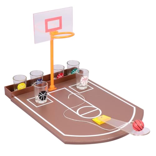 WHAMVOX Creative Desktop Basketball Trinkspiel Acryl Bar Prop für Erwachsene Lustiges Partyspiel Einfach für Bar und Zuhause Fördert Geselligkeit und Spaß von WHAMVOX