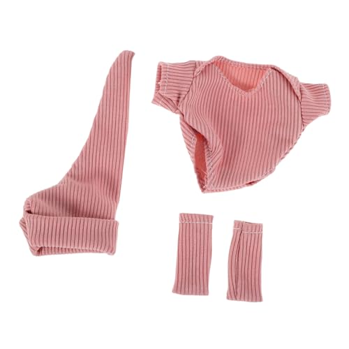 WHAMVOX Doll Outfit für Puppen Mädchen mit Kleid Schuhe und Hut Kleidung für Puppenkleidung Rosa Geeignet für Jahre von WHAMVOX