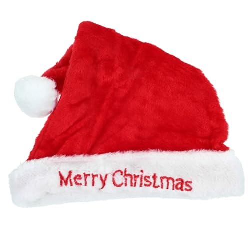WHAMVOX Plüsch Weihnachtsmütze Weihnachtsmannmütze für Erwachsene Damen Herren Jungen Mädchen Neujahr Party Dekoration WHAMVOX Plüsch Weihnachtsmütze Weihnachtsmannmütze für Erwachsene Damen Herren Jungen Mädchen Neujahr Party Dekoration von WHAMVOX