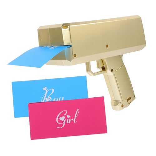 WHAMVOX Gender Reveal Shooter Partyspiel Geldsprühpistole Junge oder Mädchen Enthüllung Lustiges Zubehör Leichte Langlebige Materialien für Fröhliche Feier WHAMVOX Gender Reveal Shooter Partyspiel Geldsprühpistole Junge oder Mädchen Enthüllung Lustiges Zubehör Leichte Langlebige Materialien für Fröhliche Feier von WHAMVOX