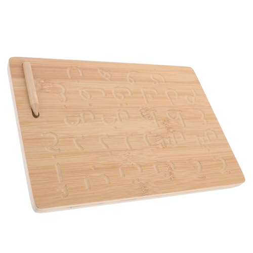 WHAMVOX Gerilltes Hölzernes Alphabet-zeichenbrett, Montessori-lernspielzeug Für Kleinkinder, Schreiblern-übungswerkzeug, Für Vorschulkinder WHAMVOX Gerilltes Hölzernes Alphabet-zeichenbrett, Montessori-lernspielzeug Für Kleinkinder, Schreiblern-übungswerkzeug, Für Vorschulkinder von WHAMVOX