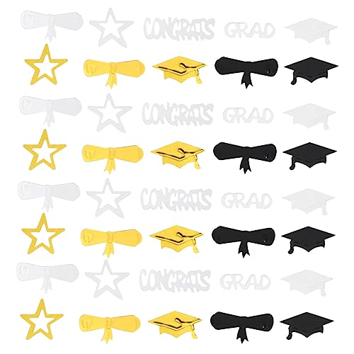 WHAMVOX Graduationsfeier Deko Doktorhut und Buch Konfetti Teiliges Party Accessoire für Einzigartige Abschlussfeiern Leicht und Tragbar für Fotos und Dekorationen von WHAMVOX