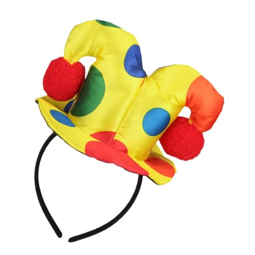 WHAMVOX Halloween Clown Haarreif Cosplay Kostüm Haarschmuck Party Kopfband Langlebig Komfortabel für Kopfgrößen und Haartypen Dekoratives Halloween Haarband für Fotos und Festlichkeiten von WHAMVOX