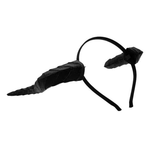 WHAMVOX Halloween Dragon Horns Headband für Frauen Gothic Cosplay Teufelshorn Haarreif Vielseitiges Halloween und Mardi Gras Kostümzubehör Kreatives Dämonen-accessoire für Party und von WHAMVOX