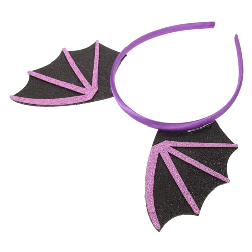 WHAMVOX Halloween Fledermaus Haarreif Bat Wing Stirnband Leichtes Bequemes für Damen und Teens Rutschfest Dekorativ für Halloween Party und Cosplay von WHAMVOX