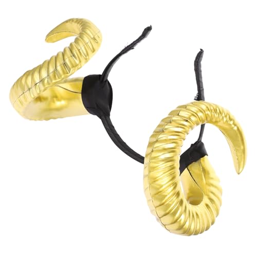 WHAMVOX Halloween Horn Kopfschmuck Mädchen Kleider Make Up Stirnband Halloween Kostüme Haarband Dekor Outfit Haargummi Kleidung Party Stirnband Schafohren Pu Europäische Und Amerikanische von WHAMVOX