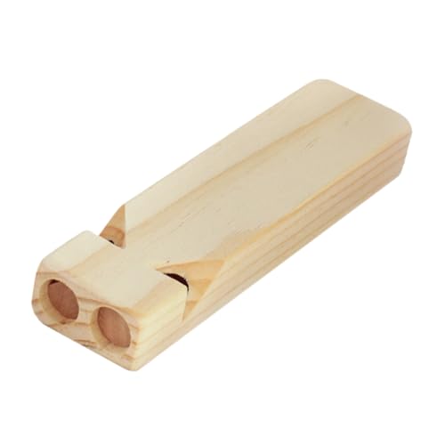 WHAMVOX Holzpfeife Zugpfeife Holzspielzeug Trillerpfeife mit Löchern Sicher für Anfänger Jungen Mädchen Kreative Spielzeugpfeife von WHAMVOX