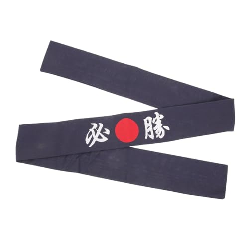 WHAMVOX Japanisches Stirnband aus Baumwolle mit Traditionellem Ninja design Verstellbar und Atmungsaktiv für Sushi köche Karate Sport und Cosplay Unisex Blau von WHAMVOX