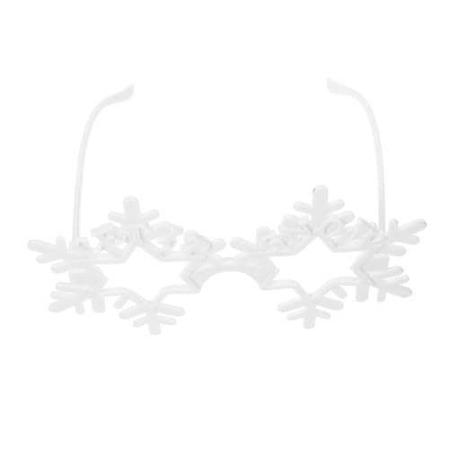 WHAMVOX Lustige Schneeflocke Brille Hohle Partybrille Unisex Winter Festival Foto-requisit für Damen Herren Geeignet von WHAMVOX