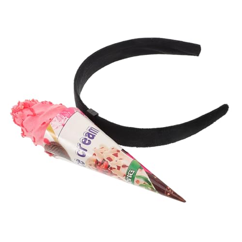 WHAMVOX Niedliches Eiscreme Haarband aus Leichtem Material Bequemes Haaraccessoire für Party Make up und Gesichtspflege Süßes Stirnband für Erwachsene und Cosplay Attraktive von WHAMVOX