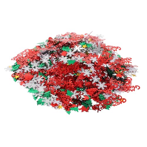 WHAMVOX Schneeflocken Konfetti Weihnachtsdeko aus Kunststoff Buchstaben Schneeflockenform Leichte Tischdeko für Geburtstag Hochzeit Party und Festliche Anlässe von WHAMVOX