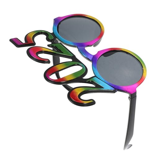 WHAMVOX Silvester Brille Partybrille Lustige Zahlenbrille Leuchtbrille für Erwachsene Year Party Requisiten Leicht und Kompakt für Silvesterfeier und Geburtstagsfeste von WHAMVOX