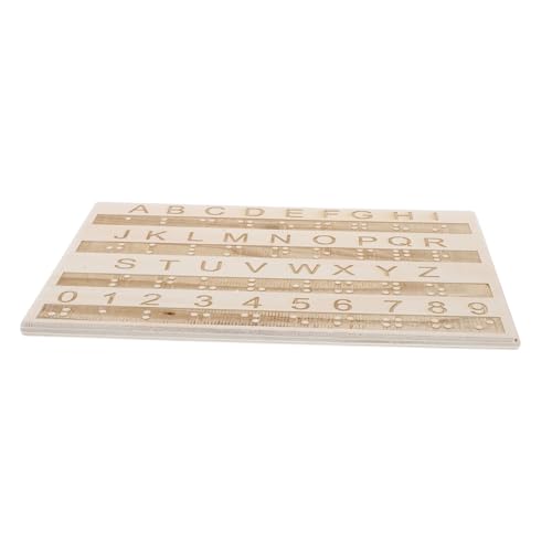 WHAMVOX Tafel Mit Braille-Alphabet Blindenschrift Zeichenbrett Für Buchstaben Aus Holz Braille-lehrmittel Braille-bücher Braille-Spielkarten Braille-Spiele Fluchtraum-Requisite Hölzern WHAMVOX Tafel Mit Braille-Alphabet Blindenschrift Zeichenbrett Für Buchstaben Aus Holz Braille-lehrmittel Braille-bücher Braille-Spielkarten Braille-Spiele Fluchtraum-Requisite Hölzern von WHAMVOX