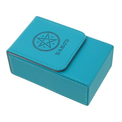 WHAMVOX Tarotkarten Aufbewahrungsbox PU Ledertasche mit Magnetverschluss Kratzfest Tragbar Glatte Kanten Sichere Kartenhalterung für Tarotkarten als Geschenk für Freunde und Familie WHAMVOX Tarotkarten Aufbewahrungsbox PU Ledertasche mit Magnetverschluss Kratzfest Tragbar Glatte Kanten Sichere Kartenhalterung für Tarotkarten als Geschenk für Freunde und Familie von WHAMVOX