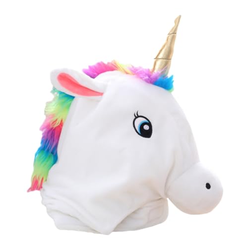 WHAMVOX Verstellbarer Einhorn Kostümhut Weiß aus Dickem Plüsch Weiches Warmes Party Accessoire und Praktisches Kopfbedeckung für Mädchen für Karneval Fasching und Winterveranstaltungen WHAMVOX Verstellbarer Einhorn Kostümhut Weiß aus Dickem Plüsch Weiches Warmes Party Accessoire und Praktisches Kopfbedeckung für Mädchen für Karneval Fasching und Winterveranstaltungen von WHAMVOX
