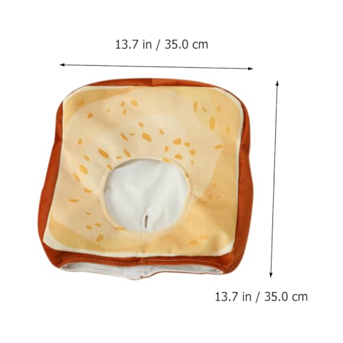 WHAMVOX Verstellbarer Toastbrot Kopfschmuck Damen Herren Kostüm Kopfaccessoire für Halloween und Fotoshootings Kreative Warme und Bequeme Performance Kopfbedeckung WHAMVOX Verstellbarer Toastbrot Kopfschmuck Damen Herren Kostüm Kopfaccessoire für Halloween und Fotoshootings Kreative Warme und Bequeme Performance Kopfbedeckung von WHAMVOX