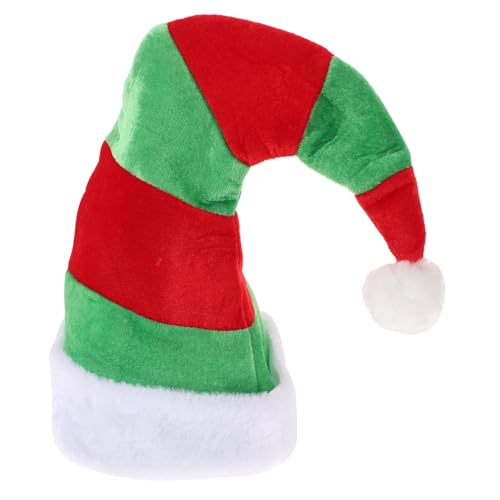 WHAMVOX Kostümzubehör Hut Weihnachtsfeier Gefälligkeiten Weihnachtsmannmütze Gestreiften Samt Unisex Neuheit Kopfbedeckung WHAMVOX Kostümzubehör Hut Weihnachtsfeier Gefälligkeiten Weihnachtsmannmütze Gestreiften Samt Unisex Neuheit Kopfbedeckung von WHAMVOX