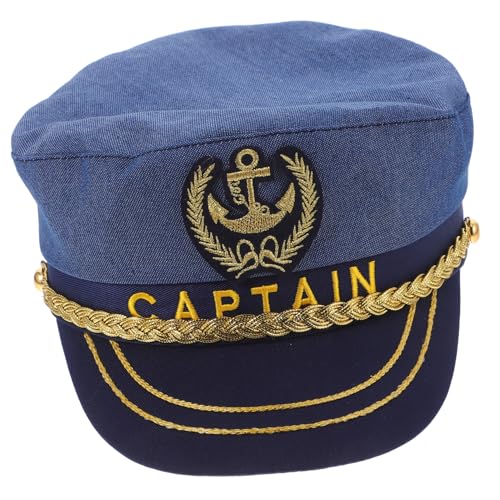 WHAMVOX Matrosenmütze Marine Für Erwachsene Kapitänsmützen Für Männer Frauen Marinemütze Cosplay Verstellbares Band WHAMVOX Matrosenmütze Marine Für Erwachsene Kapitänsmützen Für Männer Frauen Marinemütze Cosplay Verstellbares Band von WHAMVOX