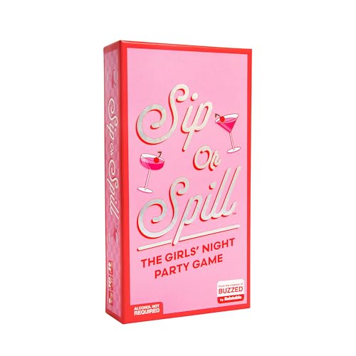 WHAT DO YOU MEME? Sip or Spill – The Girl's Night Partyspiel, ultimative Bachelorette-Party-Spiele, Junggesellinnenabschiedsparty-Gastgeschenke von Relatable von WHAT DO YOU MEME?