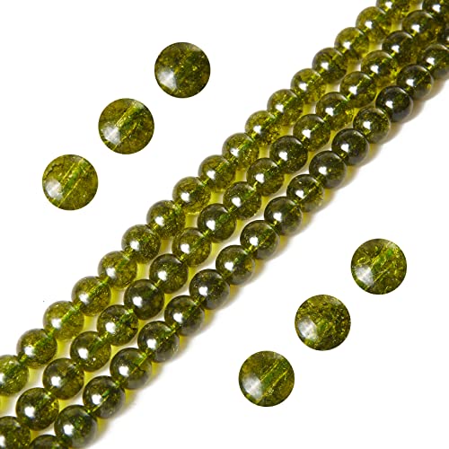 100 Stück 10 mm Peridot-Perlen, natürliche Edelsteinperlen, runde lose Perlen für die Schmuckherstellung 100 Stück 10 mm Peridot-Perlen, natürliche Edelsteinperlen, runde lose Perlen für die Schmuckherstellung von WHEAZIENS