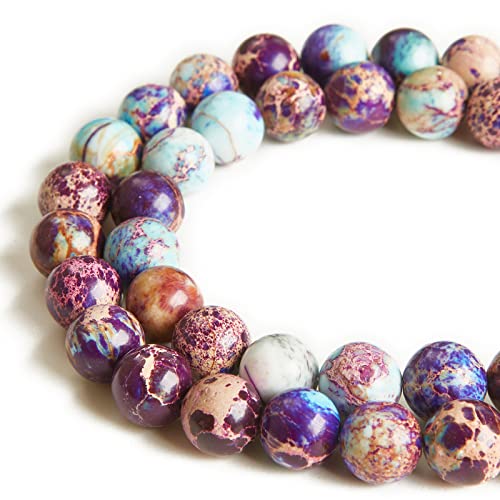 35 Stück 10 mm bunte imperiale Jaspis-Perlen, natürliche Edelsteinperlen, runde lose Perlen für Schmuckherstellung 35 Stück 10 mm bunte imperiale Jaspis-Perlen, natürliche Edelsteinperlen, runde lose Perlen für Schmuckherstellung von WHEAZIENS