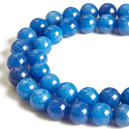 45 Stück 8 mm Kyanit-Perlen, natürliche Edelsteinperlen, runde lose Perlen für Schmuckherstellung von WHEAZIENS