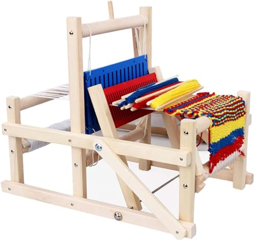 WHIPIN Holz-Webstuhl-Set, DIY-Handstrick-Webmaschine, Multi-Craft-Webstuhl, Kunsthandwerk mit gemischten Garnen, Stricker for Kinder, Erwachsene, Anfänger, entwickelt Kreativität WHIPIN Holz-Webstuhl-Set, DIY-Handstrick-Webmaschine, Multi-Craft-Webstuhl, Kunsthandwerk mit gemischten Garnen, Stricker for Kinder, Erwachsene, Anfänger, entwickelt Kreativität von WHIPIN