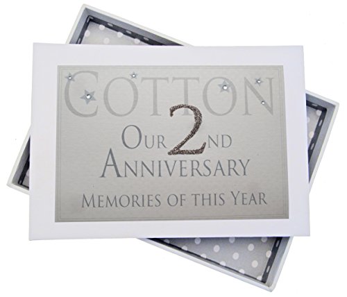 WHITE COTTON CARDS 2 nd Anniversary, Mini Fotoalbum, Memories of Dieses Jahr von WHITE COTTON CARDS